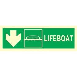 334308 Lifeboat Left Side Arrow Down