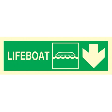 334309 Lifeboat Right Side Arrow Down