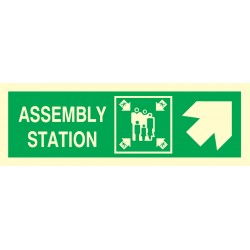 334323 Assembly Station Arrow 45deg UP (R)