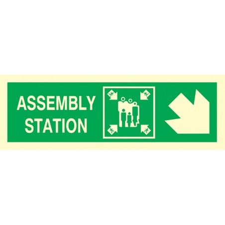 334327  Assembly Station Arrow 45deg Down (R)
