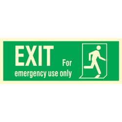 334413 Exit for Emergency use only (R)