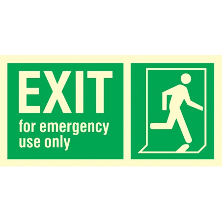334417  Exit for Emergency use only (R)