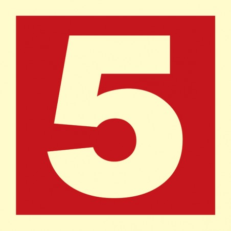 336205 Number 5 (RED)