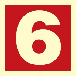 336206 Number 6 (RED)