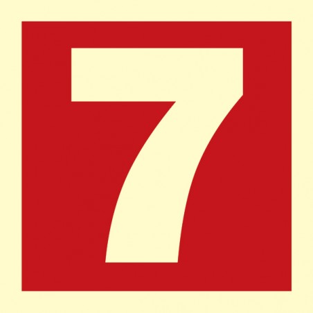 336207 Number 7 (RED)