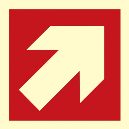 336211 Arrow 45deg up (R) (RED)