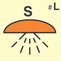 336864 Space Protected By Sprinkler Fire Extinguishing System