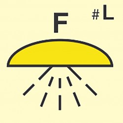 336861 Space Protected By Foam Fire Extinguishing System