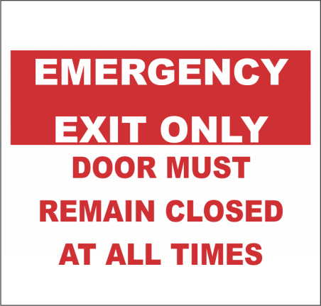 Emergency Exit - Aluminum Sign