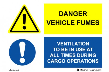 333103 Beware Vehicle Fumes