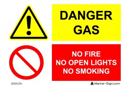 333104 Danger Gas / No Fire
