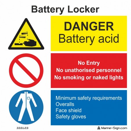 333123 Battery Locker