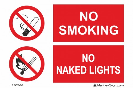 338522 No Smoking / No Naked Lights