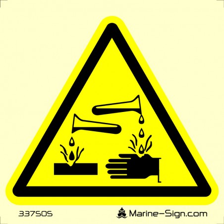 337505 Corrosive Material / Caution Acid