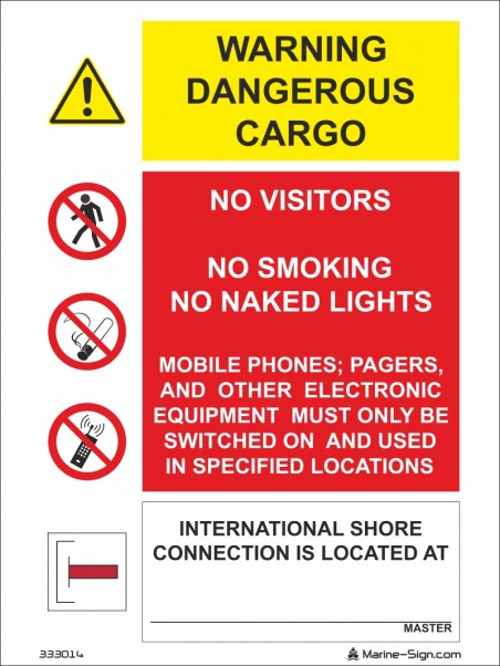 333014 Warning  Dangerous Cargo