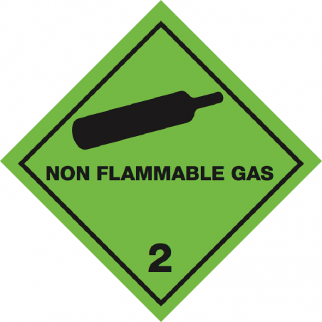 IATA 2.2 non flammable gas - Bulk Labels  95 x 95mm