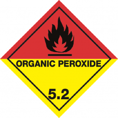 IMO/IATA 5.2 Organic peroxide - Bulk Labels  95 x 95mm