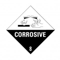 IMO/IATA 8.0 Corrosive - Bulk Labels  95 x 95mm