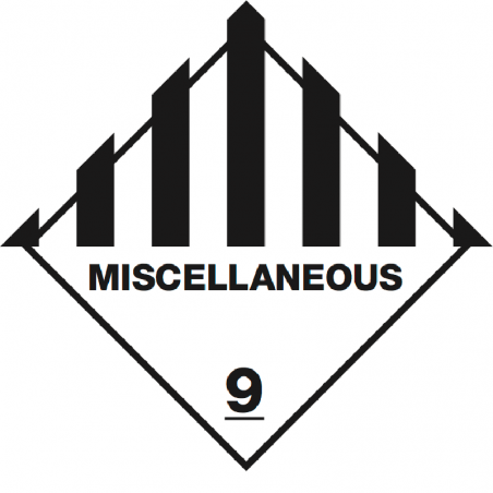 IATA 9.0 Miscellaneous - Bulk Labels  95 x 95mm