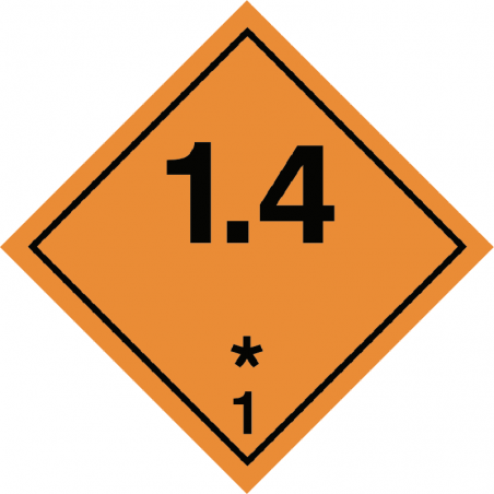 IMO/ADR 1.4 Explosive - Bulk Labels  95 x 95mm