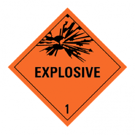 IATA 1.0 Explosive  - Bulk Labels  250 x 250mm