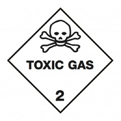 IMO/IATA 2.3 Toxic gas - Bulk Labels  250 x 250mm