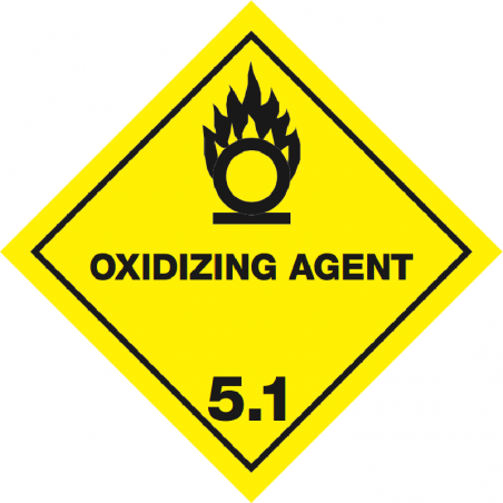 IMO 5.1 Oxidizing agent - Bulk Labels  250 x 250mm