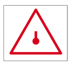 IMO/ADR Elevated temperature - Bulk Labels  250 x 250mm
