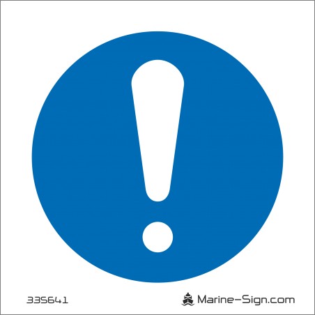 335641 Attention - Aluminum Sign