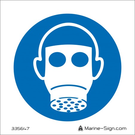 335647 Wear Respiratory Protection - Aluminum Sign