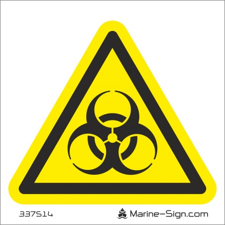 337514 Biological Hazard - Aluminum Sign