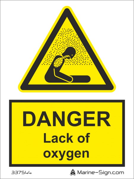 337544 Low Oxygen Level - Aluminum Sign