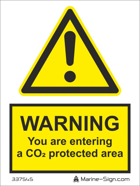 337545 Co2 Protected Area - Aluminum Sign