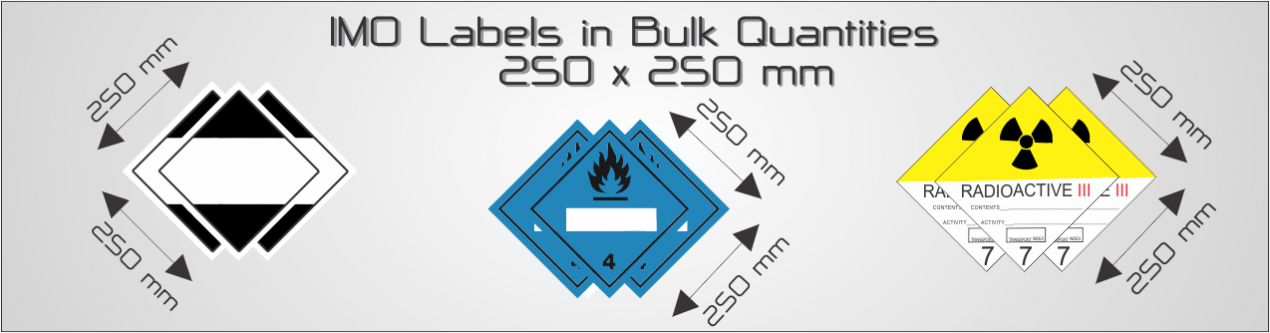 Bulk IMO Labels  - 250x250mm